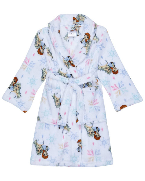 Frozen Dressing Gown Girls Disney Frozen Dressing Gown With Hood Age 5-6  Years Purple - Online Character Shop